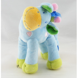 Doudou girafe bleu MOTS D'ENFANTS
