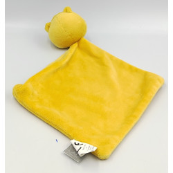 Doudou plat tigre beige jaune BEBE DOUCEUR