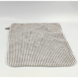 DOUDOU PLAT BLANC OURS GRIS DES CALINS PAR MILLIER