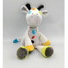 Doudou girafe vache blanc gris bleu rouge jaune orange DOUKIDOU