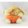 Doudou lapin patapouf orange mauve vert abeille Kaloo