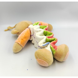 DOUDOU MUSICAL OURS ACCORDÉON ROUGE ORANGE VERT CRAPOUILLES KALOO