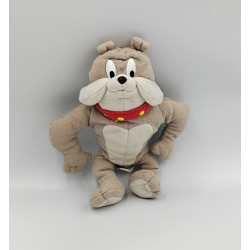 Peluche chien bouledogue gris TOM ET JERRY