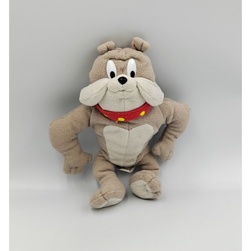 Peluche chien bouledogue gris TOM ET JERRY