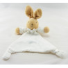 Doudou plat lapin blanc ange TAKINOU