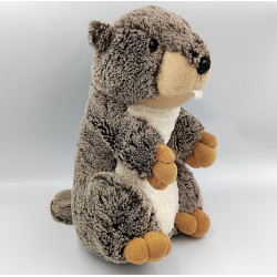 Peluche castor marmotte marron HAN