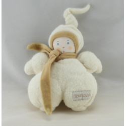 Doudou plat fille  lutin blanc  Nounours