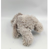 Doudou peluche ours gris nez bleu BRANDART