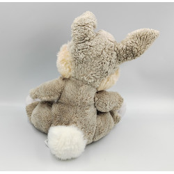 Doudou peluche lapin gris Pan-pan Panpan Bambi DISNEY