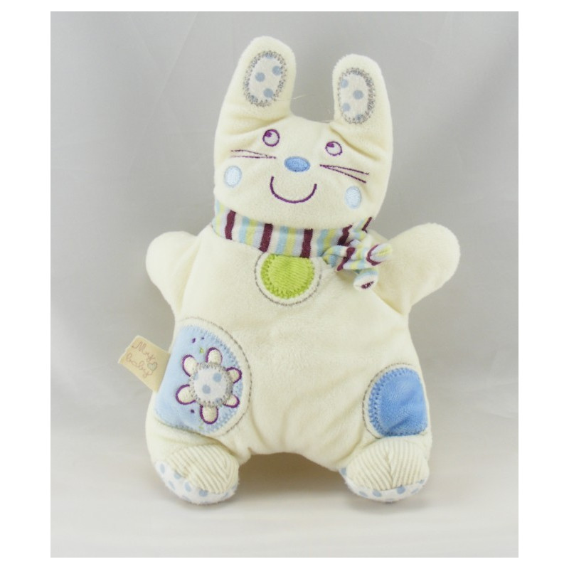 Doudou plat Lapin Beige NICOTOY