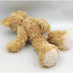 Doudou peluche ours beige noeud GIPSY