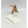 DOUDOU LAPIN MARRON AVEC MOUCHOIR BABY NAT