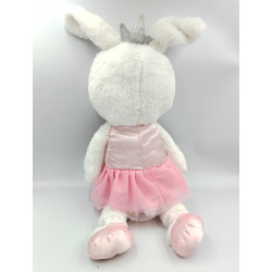 Grande peluche lapin blanc robe tutu rose ANIMAL ADVENTURE