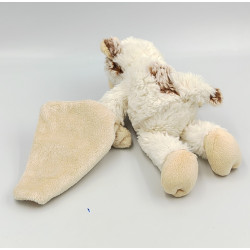 Doudou vache blanche marron mouchoir HO STUDIO