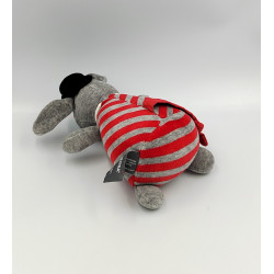 Doudou ane zèbre cheval gris rayé rouge ORCHESTRA PREMAMAN