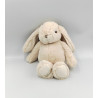 Doudou peluche lapin écru blanc BUKOWSKI