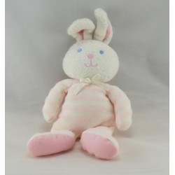 Doudou lapin blanc rose Luminou 