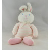 Doudou lapin blanc rose Luminou 