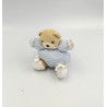 Mini Doudou Ours bleu rayé Kalo