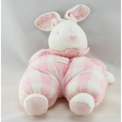 Doudou souris blanche rayé rose BEBE JACADI