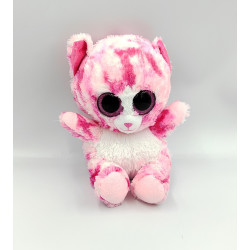 Doudou peluche ours chat rose Brilloo GIPSY