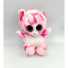 Doudou peluche ours chat rose Brilloo GIPSY
