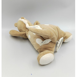 DOUDOU MUSICAL DRAGON DINOSAURE BEIGE TACHE BLANCHE JOLLYBABY