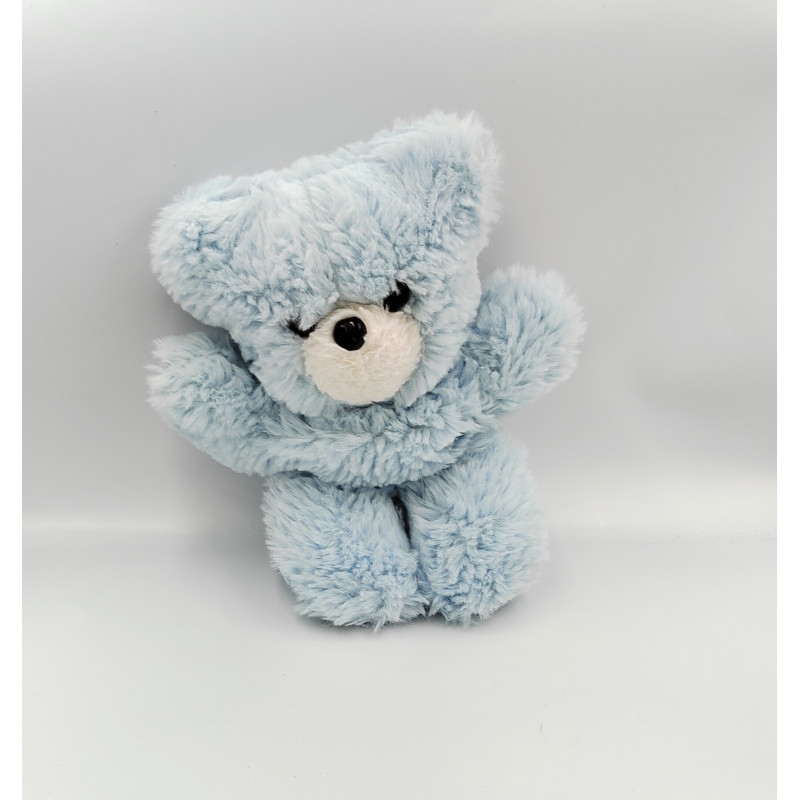 Ancienne peluche ours bleu CHAMTI