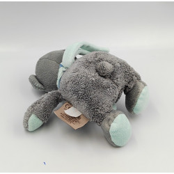 Doudou musical ours gris bleu Jules NATTOU