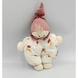 Doudou lutin blanc rouge Tim et Lisa NOUNOURS