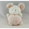 Doudou souris rayé rose TARTINE ET CHOCOLAT