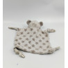Doudou plat koala gris blanc pois VERTBAUDET