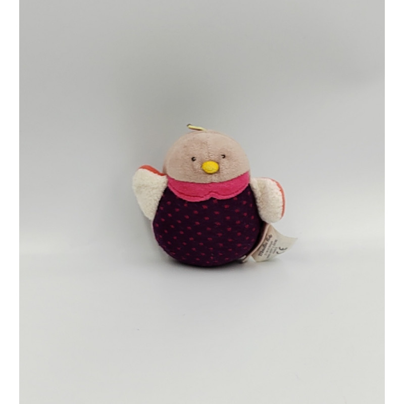 Mini doudou oiseau poussin les Cousins du Moulin MOULIN ROTY