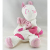Doudou plat vache girafe rose SIPLEC