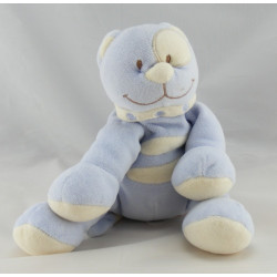 Doudou chat bleu cocard blanc TEX