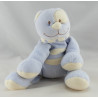 Doudou chat bleu cocard blanc TEX