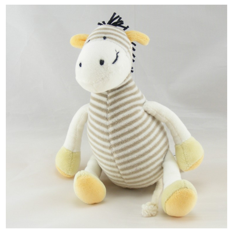 Doudou girafe zébre OBAIBI