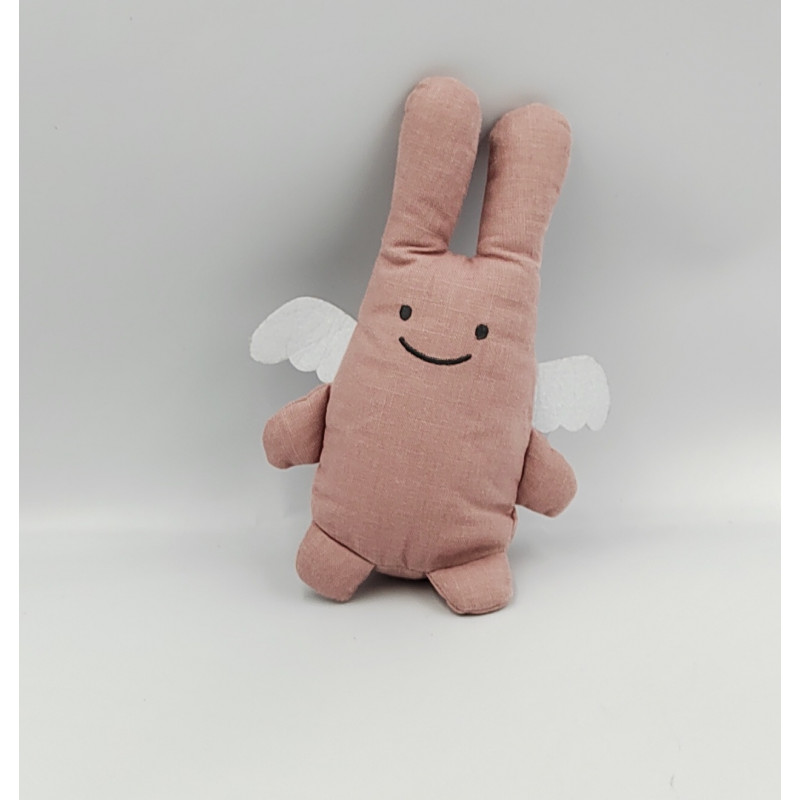 Doudou lapin ange rose TROUSSELIER