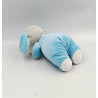 Doudou chien bleu blanc gris os TOM & KIDDY TOMKIDS