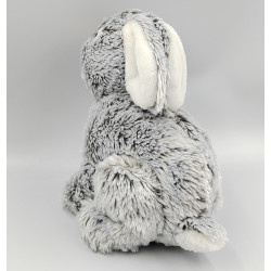 Peluche lapin gris blanc toute douce GIPSY