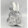 Peluche lapin gris blanc toute douce GIPSY