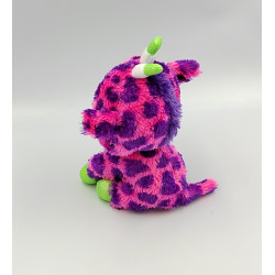 Peluche girafe rose violet vert Gros yeux brillant Gilbert TY