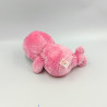Doudou peluche phoque morse rose gros yeux brillant Tuck TY