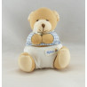 Doudou bébé ours pull vichy bleu couche KALOO 1998