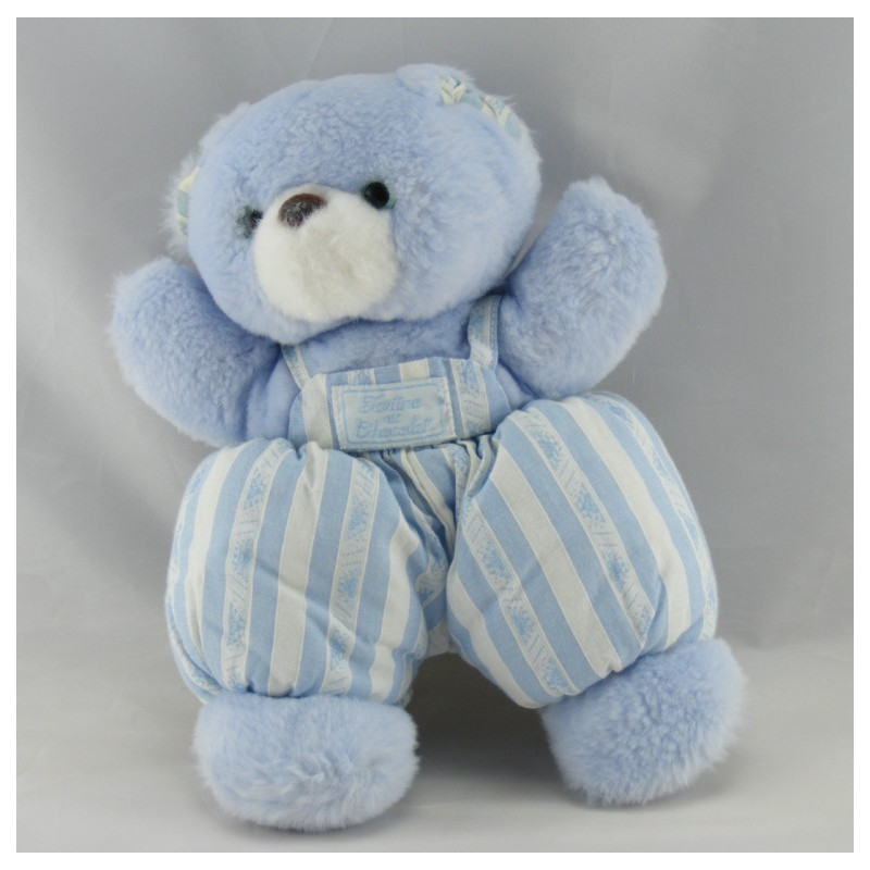 Doudou Ours bleu TARTINE ET CHOCOLAT