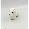 Ancien doudou peluche chien blanc