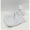Doudou plat ours bleu mouchoir PERLE KALOO