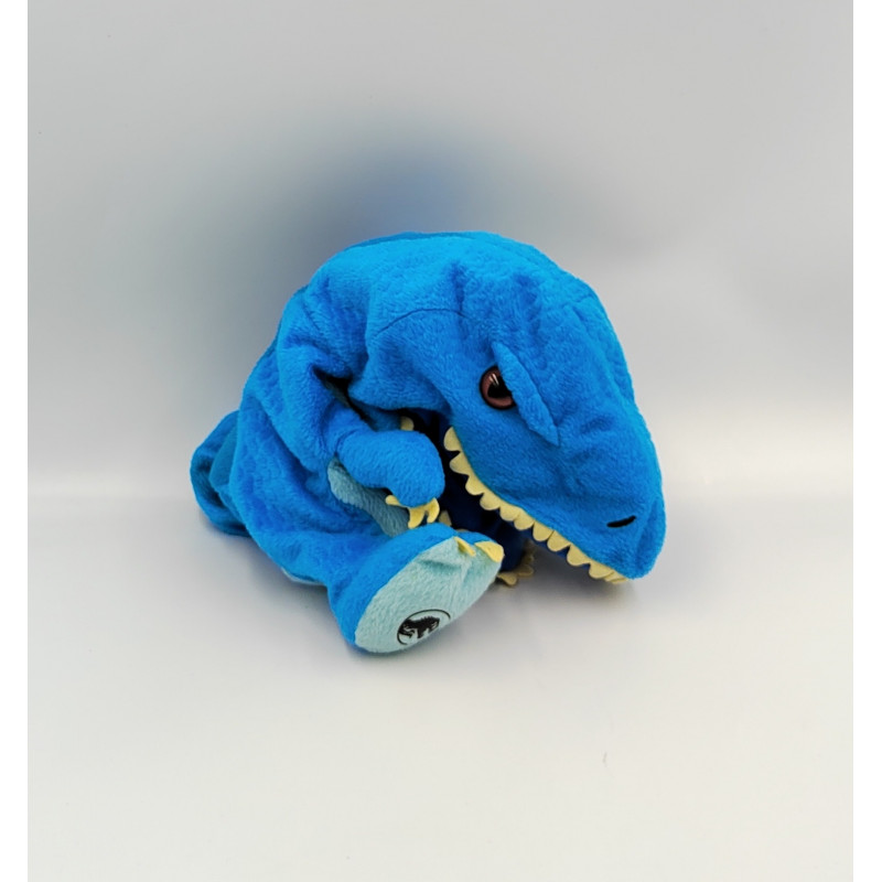 Peluche marionnette dinosaure bleu JURASSIC WORLD
