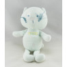 Doudou ours blanc noeud rose SERGENT MAJOR