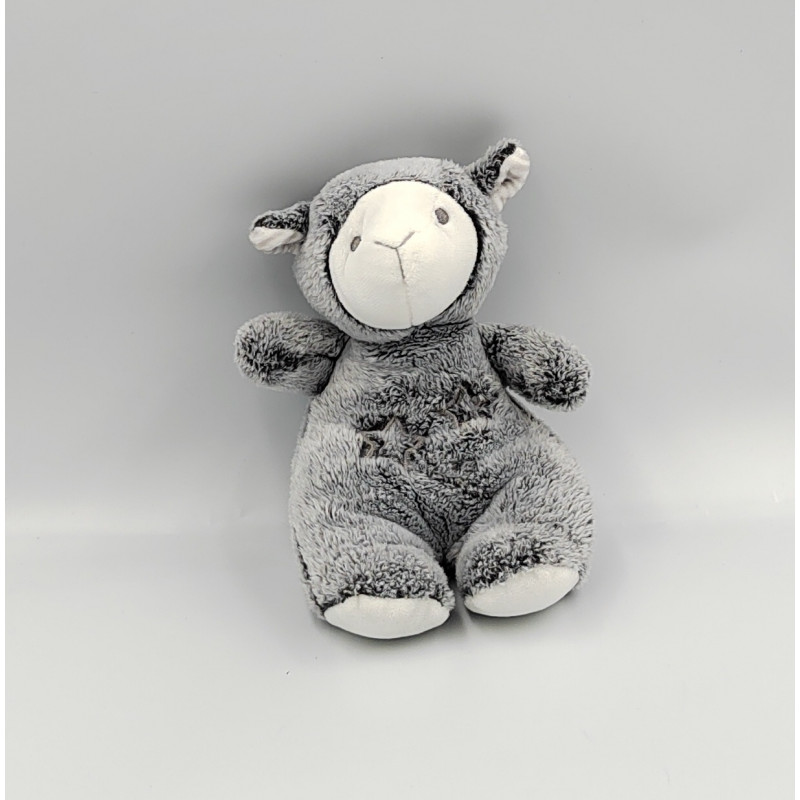 Doudou mouton gris blanc TOM & KIDDY TOMKIDS